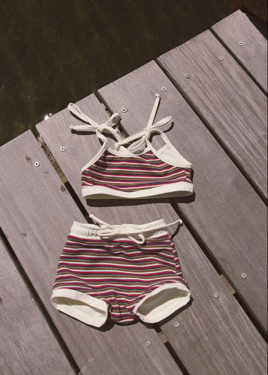 Mini Girl Swim Set - Powell Stripe
