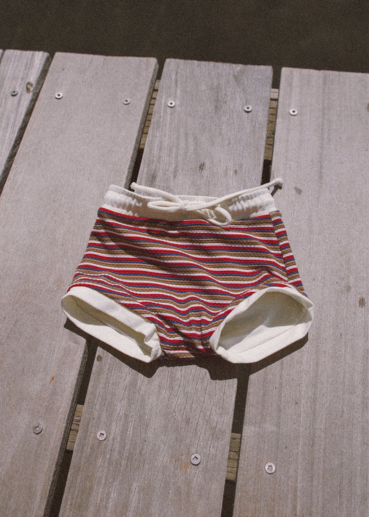 Mini Euro Swim Short - Powell Stripe