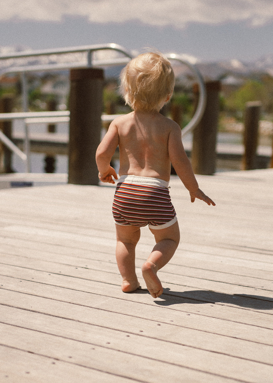 Mini Euro Swim Short - Powell Stripe