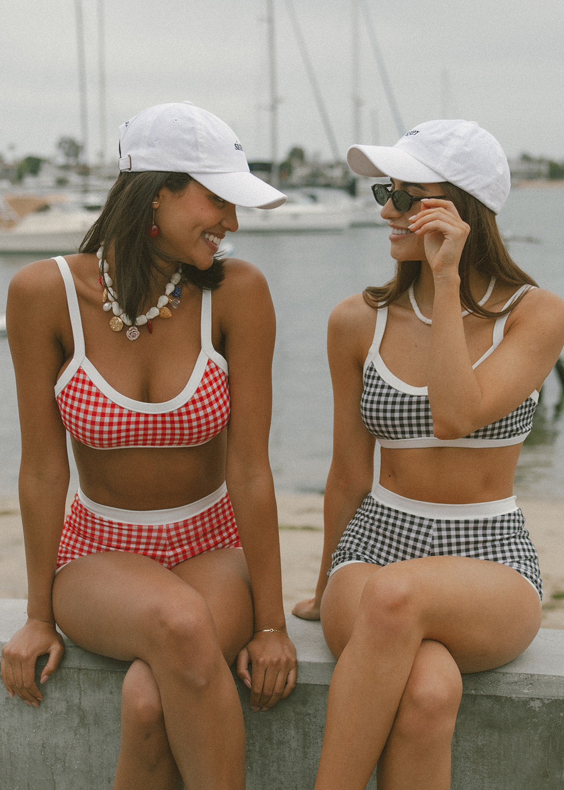 Signature Girl Top - Raspberry Gingham
