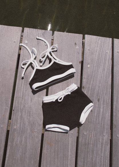 Mini Girl Swim Set - Coco Noir