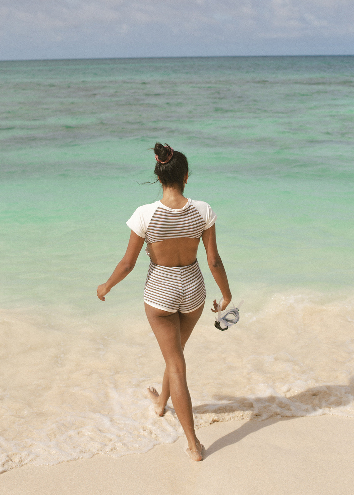 Signature Short Sleeve Surf Suit - Highland Stripe