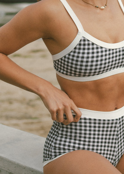 Signature Boy Short - Blackberry Gingham