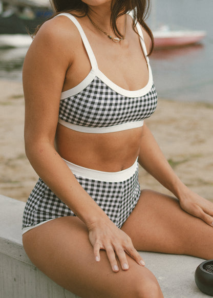 Signature Girl Top - Blackberry Gingham