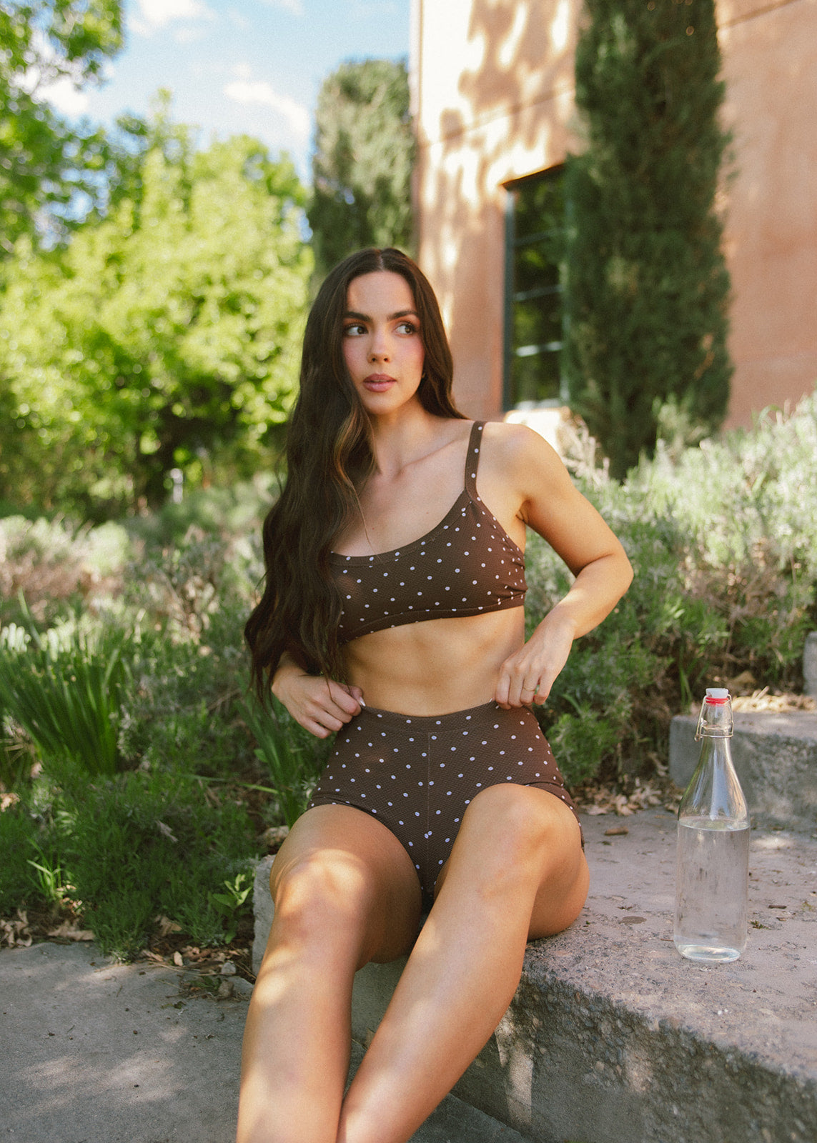 Signature Boy Short - Mocha Dot